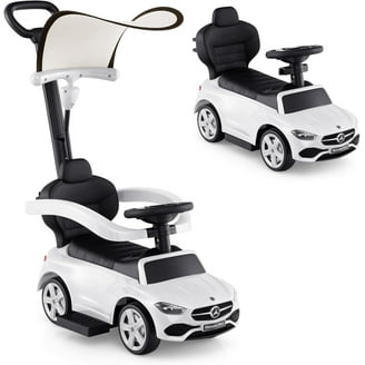 Mercedes-Benz GL 63 AMG フットトゥルーペダルカー Mercedes-Benz AMG GL63 4-in-1 Ride On - Push Bar, Leather Seat