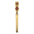 thumbnail image 4 of 0.1 ct Brilliant Round Cut Natural Garnet 18K Yellow Gold Stackable Band SZ 8.75, 4 of 6