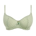 thumbnail image 3 of Freya Check In Sweetheart Padded Underwire Bikini Top (201903),34H,Khaki, 3 of 4
