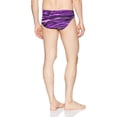 thumbnail image 2 of Black Mens Printed Durafast Racer Swim Briefs 26, 2 of 2