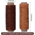 thumbnail image 2 of 6 Rolls/bag Sewing Waxed Thread Leather DIY Line Khaki & White & Black & Coffee & Light Coffee & Medium Coffee, 2 of 10