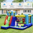 thumbnail image 3 of Costway Inflatable Bounce House 8-in-1 Kids Inflatable Slide Bouncer  (With 735W Blower), 3 of 10