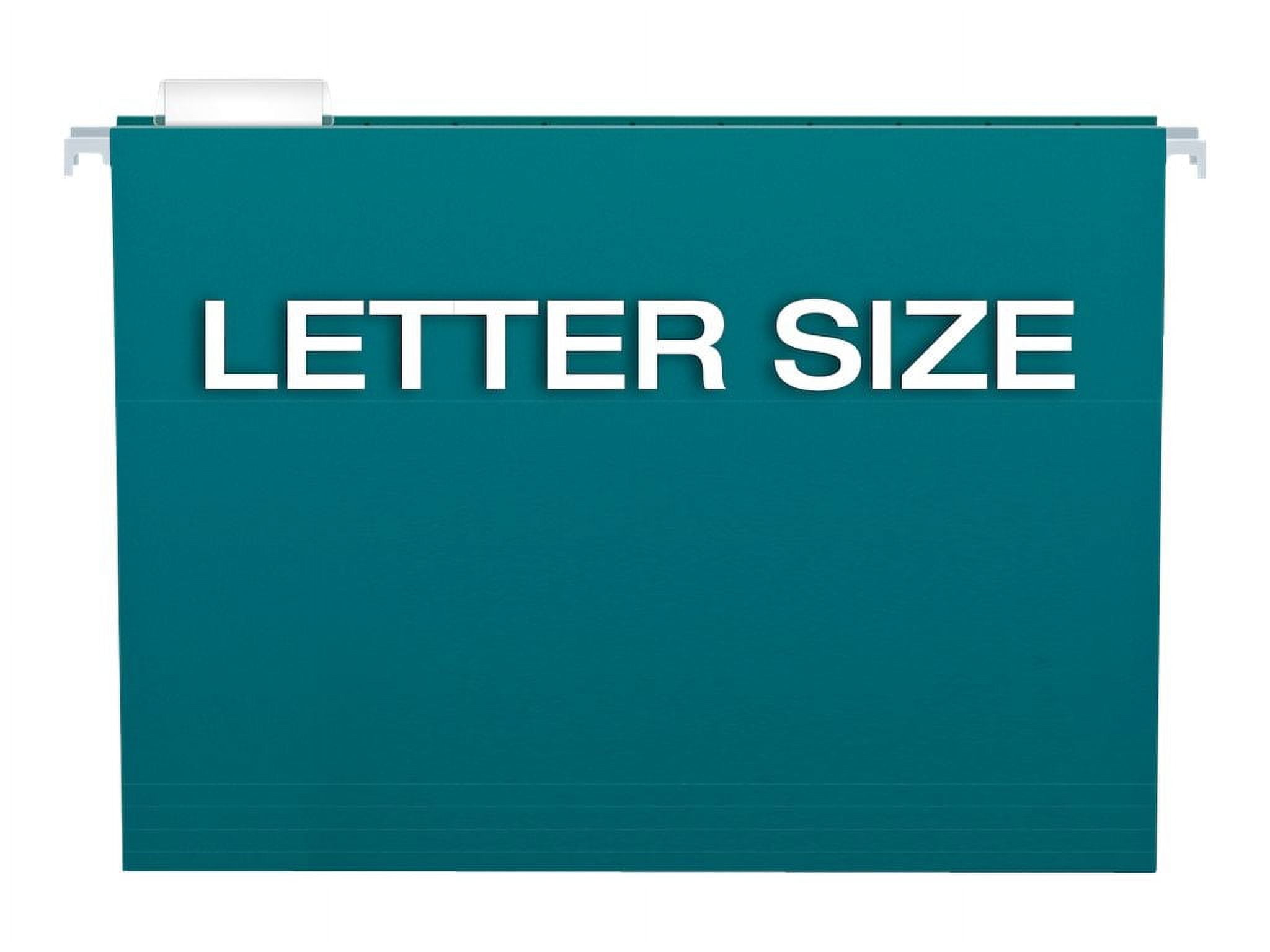 Tops Bus Fms 81667 Letter Size 1-5 Cut Tab Recycled Hanging File Folders, Assorted - Box of 25