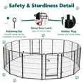 thumbnail image 4 of HaiCube Dog Playpen for Large Dogs, 40" 16 Panels Heavy Duty Metal Pet Playpen with Door, Foldable Indoor Outdoor Puppy Exercise Pen Fence, 4 of 8