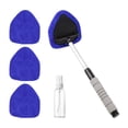 thumbnail image 3 of Terraxo Windshield Cleaner Auto Windshield Cleaning Tool with Microfiber Pads Extendable Rod Car Interior Window Detailing Cleaning Kit Suitable for Mirrors S blue Microfiber Pad, 3 of 8