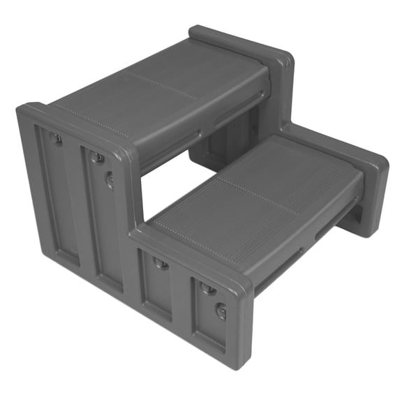 Vinyl Works 22 Inch Junior Resin Multi Purpose Home Spa and Hot Tub Steps, Gray