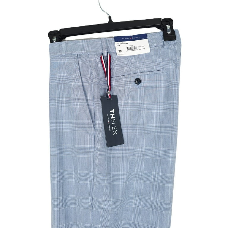 Tommy Hilfiger Mens Slim Fit Dress Pants Slacks, Blue, 40W x 32L -  Walmart.com