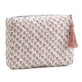 thumbnail image 6 of Women Floral Dustproof Makeup Bags with Zipper Cosmetics Toiletry Organizer Large Capacity Portable Storage Case for Work Daily Holiday Gifts (Style 5), 6 of 7