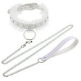 thumbnail image 2 of relayinert Collier Ras du Cou Style Gothique pour Déclaration de Mode, Blanc, 2 of 6