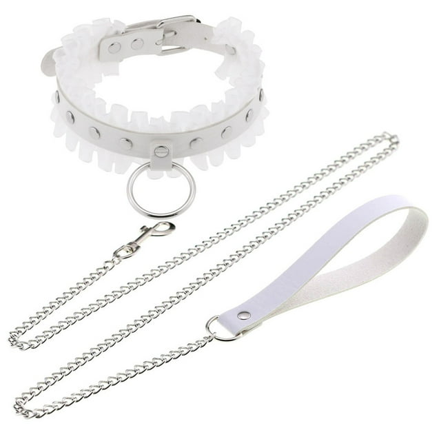 Sonducket Los elegantes accesorios de cadena para el cuello reflejan el estilo personal, gargantilla gótica, resaltan la individualidad Accesorios de disfraces blanco