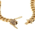 thumbnail image 3 of Cadena de eslabones cubanos Collar punk con cierre de de acero inoxidable de 18''-26'' 26 pulgadas de oro Zulema Collar con cadena de eslabones cubanos, 3 of 8
