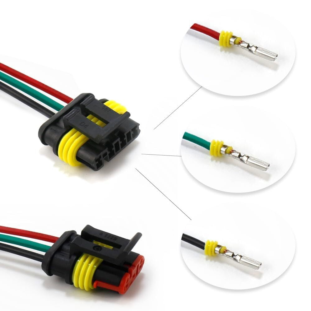 Harness Connector Waterproof Wire Quick Disconnect Automotive Electrical