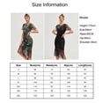 thumbnail image 7 of 1920s Vintage Dress Summer Fringe Beaded Great Gatsby Flapper Evening Dress Party Cocktail Prom, 7 of 7