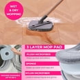 thumbnail image 5 of Heavy Duty Square Spin Mop for Floor Cleaning, Separate Compartment for Clean and Dirty Water, Use Any Cleaning Solution, Self Cleaning, Machine Washable Pads, 5 of 7