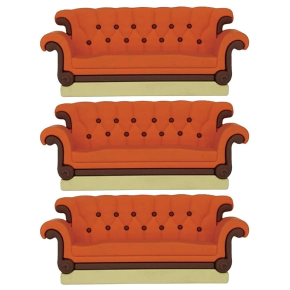 Sofá Friends con imán de espuma 3D, lote de 3 unidades, Monogram International