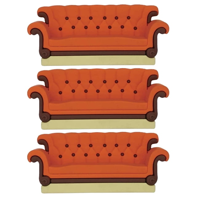 Sofá Friends con imán de espuma 3D, lote de 3 unidades, Monogram International
