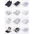 thumbnail image 4 of Paquete de 6 organizadores de zapatos, zapateros de plástico transparente para armarios y entradas, contenedores de zapatos apilables, cajas de almacenamiento de zapatos con tapas para zapatillas de, 4 of 5