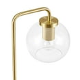 thumbnail image 4 of Modway Silo Glass Globe Glass and Metal Table Lamp in Satin Brass, 4 of 9