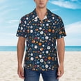 thumbnail image 4 of Balery Ball Sports Print Men's Hawaiian Shirts Short Sleeve Beach Shirt Relaxed Fit Vacation Button Down Shirts-X-Large, 4 of 9