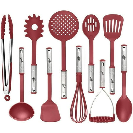 

Kaluns 10-Pc Nylon & Stainless Steel Cooking Utensils Kitchen Set Household Essentials