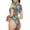 Starfish And Algae, variant on Starfish Shell Womens One Piece Swimsuits Modest Tummy Control Bathing Suits Lace Up Slimming Swim Suit-Medium