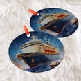 thumbnail image 3 of Festive Cruise Ship Ornament Christmas Tree Decoration Holiday Ocean Liner Collectible Nautical Gift Unique Christmas Decor, Holiday Keepsake, Xmas Tree Hanging Decoration, Seasona, 3 of 5