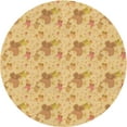 thumbnail image 1 of Ahgly Company Machine Washable Indoor Round Transitional Orange Area Rugs, 8' Round, 1 of 7