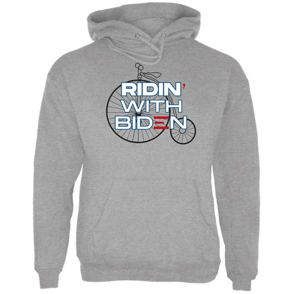 Election 2024 Ridin With Biden Vintage Bike Mens Pullover Hoodie