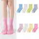 thumbnail image 2 of 4 Pair Kids Aknle Socks Soft Combed Cotton Construction Breathable Mesh Socks Not Binding Design For Daily Wear Wome style XXL, 2 of 4