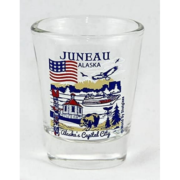 Juneau Alaska Great American Cities Collection Shot Glass