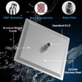 thumbnail image 5 of 8inch Rainfall Shower Head Ceiling/Wall Mount Brushed Nickel Rain Square Sprayer, 5 of 10