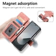 thumbnail image 3 of Allytechgroup Flip Case for Samsung Galaxy Z Fold 5 with Credit Card Slot, PU Leather Wallet Phone Case Kickstand Shockproof Magnetic Back Cover for Samsung Galaxy Z Fold 5, Pink, 3 of 8