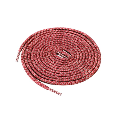 INSPIRE CHIC 2 Pairs Athletic Unisex Elastic Reflective Round Shoelaces for Sneakers Red 120 cm/47.2