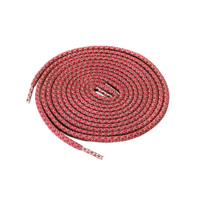 INSPIRE CHIC 2 Paires Lacets Ronds Élastiques Réfléchissants Unisexes pour Espadrilles Rouges 120 cm/47.2 Pouces