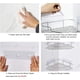 thumbnail image 5 of Estante de ducha de esquina, almohadillas adhesivas reforzadas, fácil instalación para organizador de baño, 5 of 7