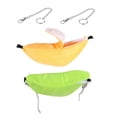 thumbnail image 4 of OULII 2Set Small Animal Hammocks Sleeping Cotton Yellow for Indoor Use, 4 of 8