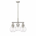 thumbnail image 2 of Innovations Lighting - Newton Sphere - 3 Light Stem Hung Pendant In Industrial, 2 of 4