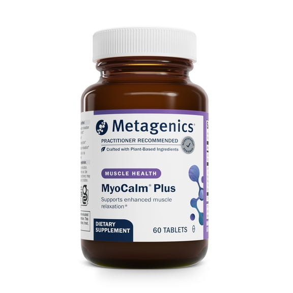 Metagenics MyoCalm Plus - With Passionflower, Valerian Root, Magnesium & Calcium - Non-GMO, Gluten-Free & Vegetarian - 20 Servings - 60 Tablets