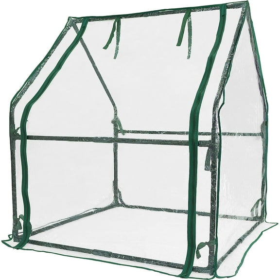 Mini Greenhouse Heavy Duty Portable Green House, Clear Tent Small Greenhouse for Indoor Outdoor Plants 36.2”(L) x36.2”(W) x42.5”(H)