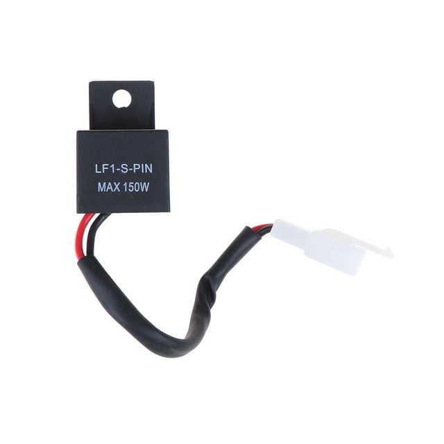 Inteprter Intermitente intermitente para motocicleta, 2 pines, 12V, relé de Control de lámpara de motocicleta, interruptor intermitente de repuesto para Adaptadores de corriente