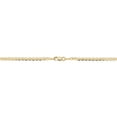 thumbnail image 5 of Au Naturale Solid 14k Yellow Gold Mariner Link Chain Anklet (2.6 mm, 10 inch), 5 of 7