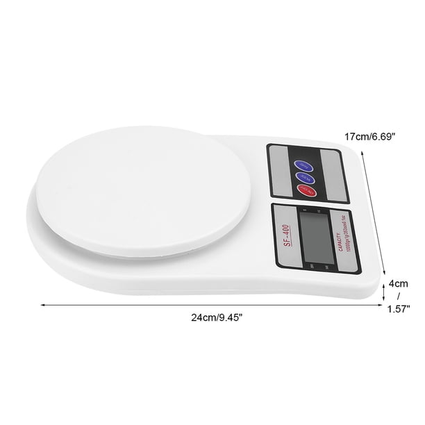 Digital Kitchen Scale 10000g Capacity | Electric Food Scale With Oz/G Units | Baking Cooking Weighing Tool