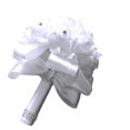 thumbnail image 2 of Yirtree 1 Bouquet Wedding Bouquet, White Bouquet for Bride Bridesmaids with Diamond Soft Ribbons Artificial Rose Bridal Holding Flowers for Wedding, Party and Church, 2 of 8