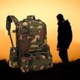 thumbnail image 3 of Bolsa de viaje para acampar para hombre, de tela Oxford para exteriores, bolsa de senderismo de camuflaje militar, de combinación camuflaje Baoblaze Mochila deportiva al aire libre, 3 of 8