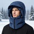 thumbnail image 2 of Winter Zip Up thermal Balaclava Hat, Windproof Full Face Mask, Fleece Lined Cycling Ski Neck Warmer Hat for Outdoor Motorcycle Running, 2 of 5