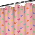 thumbnail image 3 of Pink Butterfly Pattern Shower Curtain 72"x72" ,Bathroom Decorative Shower Curtains Set with 12 Hooks,Modern Waterproof Washable Shower Curtain, 3 of 6