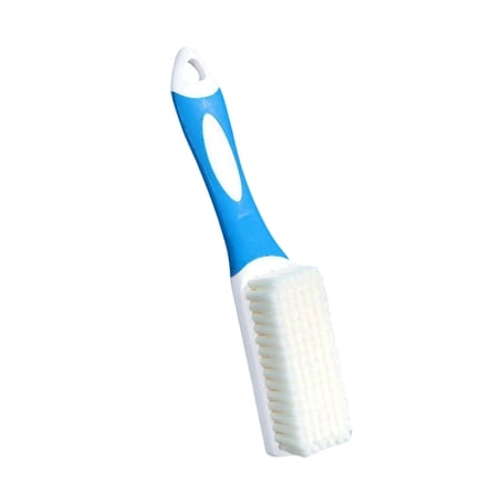 YiJuHui 1pcs Long Handle Soft Bristle Brush for Bathroom Cleaning Heavy-Duty Scrub Brush for Tile Grout Shower Tub and Household Surfaces Ergonomic Grip Design 19.5x3.5cm
