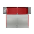 thumbnail image 5 of Seville Classics UltraHD® Stacking Top Steel Body Lockable Storage Cabinet Organizer Shelving Unit, 60" W x 24" D x 18.5" H, Red, 5 of 5