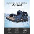 thumbnail image 5 of OutPro Men's Hiking Sandals Adjustable Arch Support Sandals Waterproof Leather Sandals Athletic Water Sandals, 5 of 11