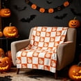 thumbnail image 4 of Halloween Blanket 59.1x39.4in Cozy Flannel Blanket Spooky Ghost for Couch Decor by OVFUIZ, 4 of 9
